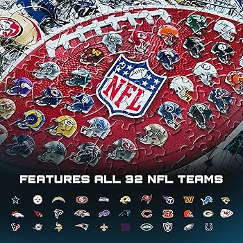 Amazon.com: MasterPieces 500-Piece NFL Drip Art Helmet Shaped